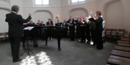 Muziekles in kerk